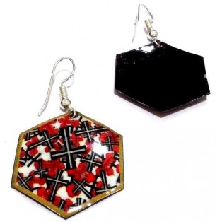 THE CROSS - Contemporary Women Earrings Jewelry Hook Drop Dangle Fashion Gift N28